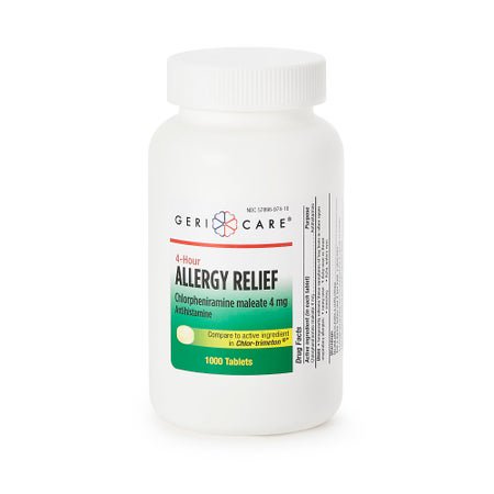 Allergy Relief HEALTHSTAR® 4 mg Strength Tablet 1,000 per Bottle