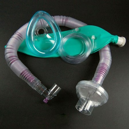 Anesthesia Breathing Circuit Universal Flex2® Coaxial Tube 90 Inch Tube Single Limb Adult 3 Liter Bag Single Patient Use