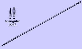 Triangular Point Suture Needle Anchor™ 6 Inch Length Keith Type Size 6 Needle Reusable
