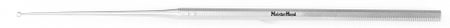 Ear Curette MeisterHand® Buck 6-1/2 Inch Length Single-ended Handle Size 00 Tip Angled Round Fenestrated Tip