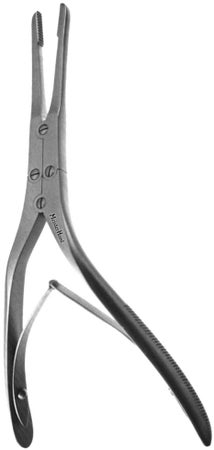 Septum Morselizer Forceps MeisterHand® Rubin 8 Inch Length OR / Surgical Grade German Stainless Steel NonSterile NonLocking Plier Handle Straight Blunt Serrated Tips