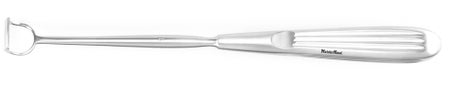 Adenoid Curette MeisterHand® Barnhill 8-1/2 Inch Length Hollow Handle with Grooves Size 1 Tip Curved Fenestrated Rectangular Tip