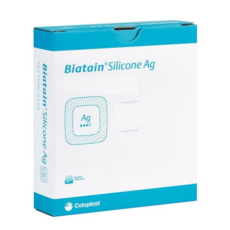 Silver Alginate Dressing Biatain® Alginate Ag 2 X 2 Inch Square Sterile