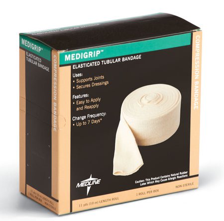 Elastic Tubular Support Bandage Medigrip 4-3/4 Inch X 11 Yard Large Thigh Pull On Tan NonSterile Size G Standard Compression