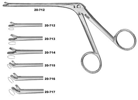 Thru-Cut Forceps Miltex® Weil-Blakesley 4 Inch Length OR / Surgical Grade German Stainless Steel NonSterile Finger Ring Handle Straight 2.5 mm Oval Bite