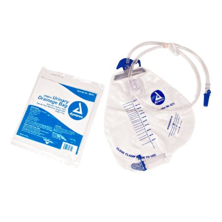 Urinary Drain Bag Dynarex Anti-Reflux Valve Sterile 2,000 mL Vinyl
