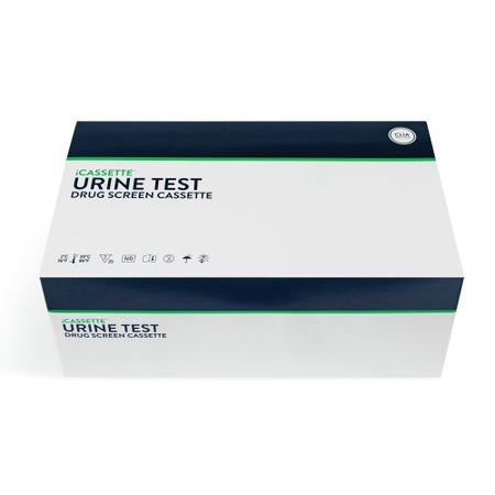 Drugs of Abuse Test Kit iCassette™ AMP, BZO, COC, mAMP/MET, OPI, THC 25 Tests CLIA Non-Waived