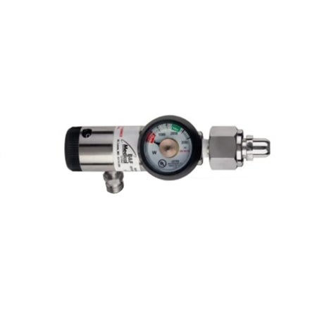 Oxygen Regulator B & F Medical Click Style with Gauge 0 - 15 LPM DISS Outlet CGA-540