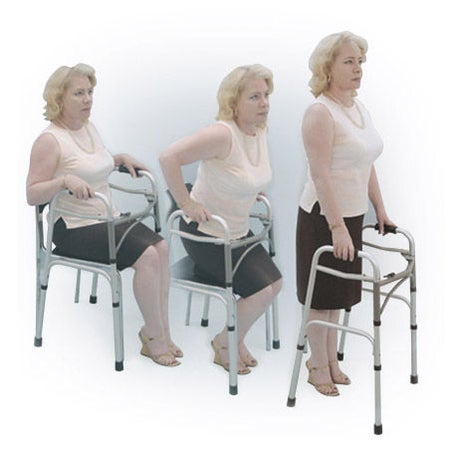 Dual Release Folding Walker Adjustable Height drive™ Aluminum Frame 350 lbs. Weight Capacity 32 to 39 Inch Height