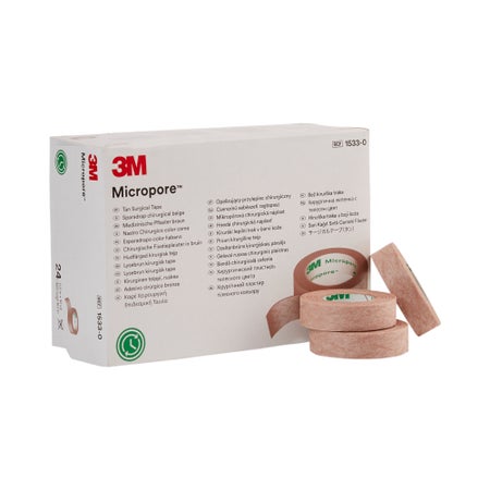 Medical Tape 3M™ Micropore™ Tan 1/2 Inch X 10 Yard Paper NonSterile