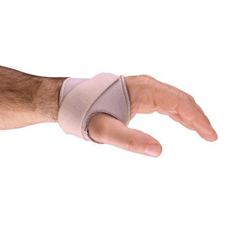 Thumb Splint Freedom® CMC ThumbFit™ Adult Large Hook and Loop Strap Closure Left Hand Beige