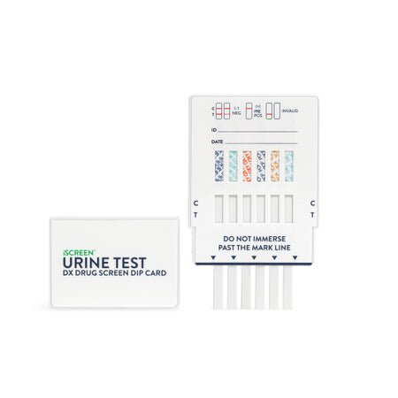 Drugs of Abuse Test Kit iScreen® AMP, BAR, BZO, COC, mAMP/MET, MDMA, MTD, OPI, OXY, PCP, PPX, THC 25 Tests CLIA Non-Waived