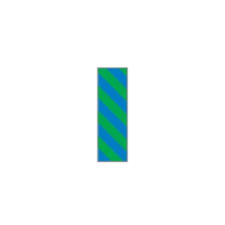 Pre-Printed Label Key Surgical® Multipurpose Label Blue / Green Tape Stripes Patterned 8-1/2 X 11 Inch