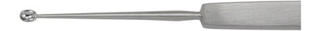 Chalazion Curette Miltex® Hebra 5 Inch Length Solid Flat Handle 2.5 X 4 mm Tip Oval Cup Tip