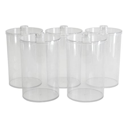 Sundry Jar Grafco® Plastic Clear 7 H X 4-1/2 D Inch