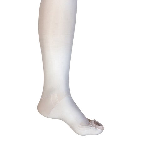 Anti-embolism Stocking UltraCARE® Thigh High 2X-Large / Short White Inspection Toe