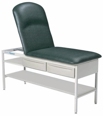 Treatment Table with Storage Element Fixed Height 28 W X 74 L Inch Adjustable Backrest 500 lbs. Weight Capacity