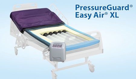 Mattress Coverlet PressureGuard® Easy Air™ XL 48 X 80 Inch Fluid-Proof / Bacteriostatic Fabric For PressureGuard® Easy Air™ XL Bariatric Mattresses