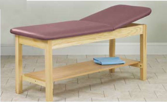 Treatment Table with Storage Classic Series™ Fixed Height 27 W X 72 L Inch Adjustable Backrest 400 lbs. Weight Capacity