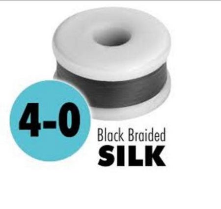 Nonabsorbable Suture without Needle LOOK® Silk Size 5-0 100 Yard Spool Braided