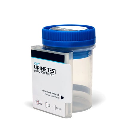 Drugs of Abuse Test Kit iCup® AMP, BAR, BUP, BZO, COC, mAMP/MET, MTD, OPI, OXY, PCP, PPX, TCA, THC 25 Tests CLIA Non-Waived