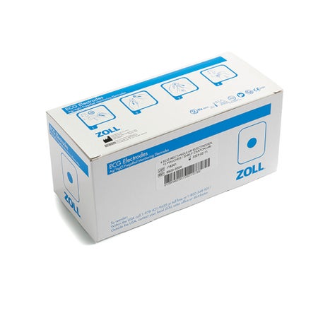 ECG Monitoring Electrode Zoll® Snap Connector Wet Gel Adult 4 per Pouch