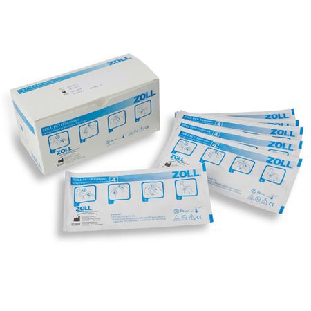 ECG Monitoring Electrode Zoll® Snap Connector Wet Gel Adult 4 per Pouch