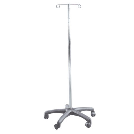 IV Stand 2 Hooks 5 Legs with Casters