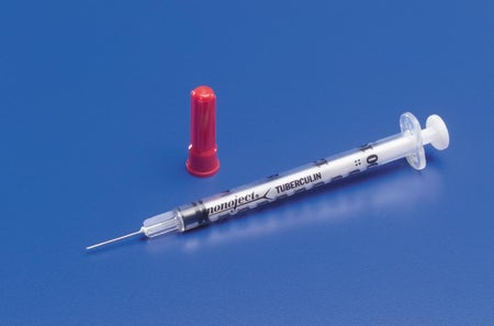Standard Tuberculin Syringe with Needle Monoject™ 1 mL 1/2 Inch 28 Gauge NonSafety Regular Wall