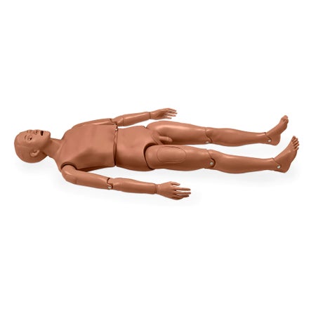Hospital Training Mannequin Gaumard® Simple Simon® Full Body / Medium Skin Tone Male Adult 45 lbs. Vinyl Plastic