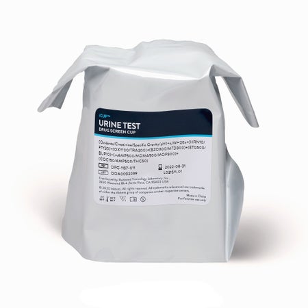 Drugs of Abuse Test Kit iCup® A.D. AMP, BAR, BZO, COC, mAMP/MET, MTD, OPI, OXY, PPX, THC, (CR, OX, pH) 25 Tests CLIA Non-Waived