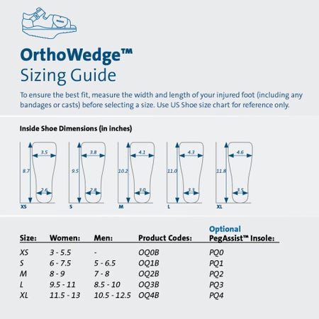 Post-Op Shoe Darco® OrthoWedge™ X-Large Male Black