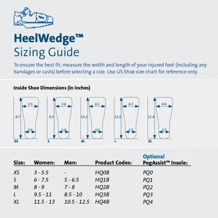 Post-Op Shoe HeelWedge™ Large Unisex Black