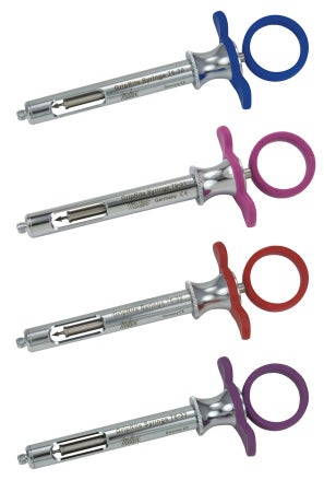 Aspirating Syringe Griprite® Thumb Control Ring Style Thumb Control Ring OR Grade
