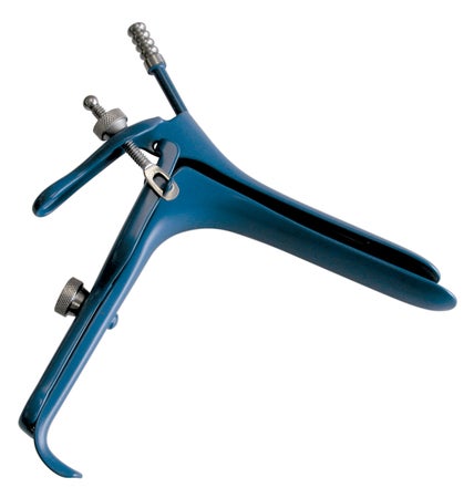 Electrosurgical Vaginal Speculum BR Surgical Pederson NonSterile Surgical Grade Coated German Stainless Steel Small Double Blade Duckbill with PSE Tube Reusable Without Light Source Capability