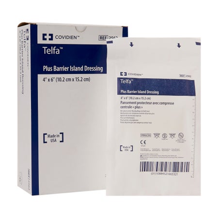 Island Dressing Telfa™ Plus 4 X 6 Inch Rectangle Sterile