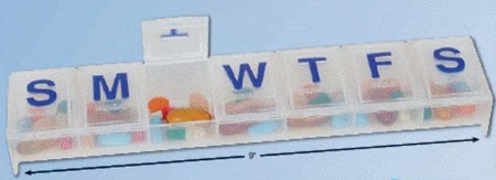 Pill Organizer 2X-Large 7 Day 1 Dose