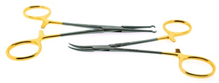 Vasectomy Forceps Set BR Surgical OR / Surgical Grade Stainless Steel / Tungsten Carbide NonSterile Locking Finger Ring Handle