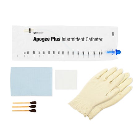 Intermittent Catheter Tray Apogee® Closed System / Firm Tip 14 Fr. Without Balloon