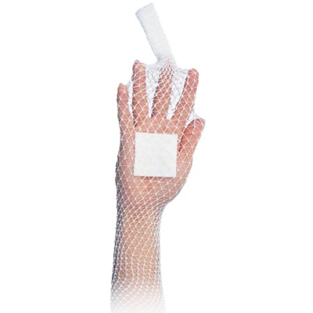 Elastic Net Retainer Dressing Stretch Net™ Tubular White Elastic Size 10 10 Yard Length Chest / Abdomen / Axilla NonSterile