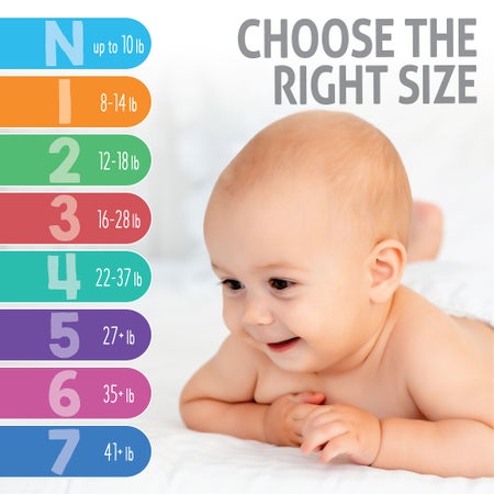 Unisex Baby Diaper Cuties® Complete Care Size 1 Disposable Heavy Absorbency