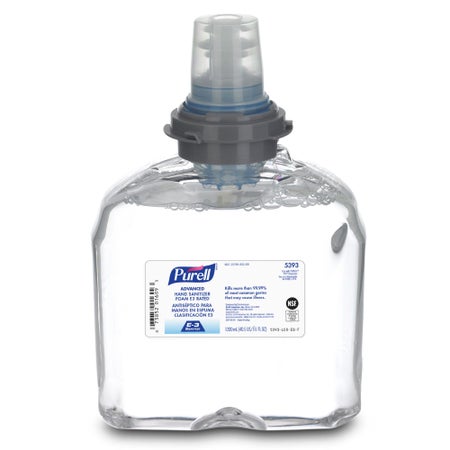 Hand Sanitizer Purell® Advanced 1,200 mL Ethyl Alcohol Foaming Dispenser Refill Bottle