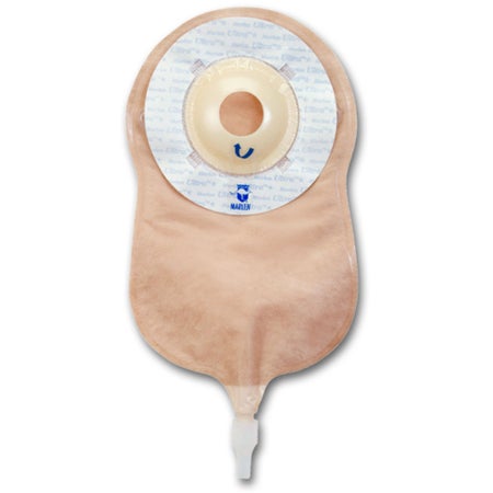 Urostomy Pouch UltraLite™ One-Piece System 8-3/4 Inch Length Deep Convex, Pre-Cut 7/8 Inch Stoma Drainable