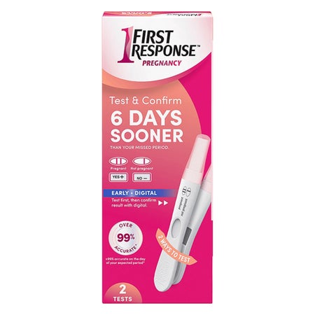 Reproductive Health Test Kit First Response® hCG Pregnancy Test 2 Tests CLIA Waived