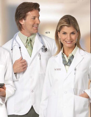 Lab Jacket White X-Small Hip Length 65% Polyester / 35% Cotton Reusable
