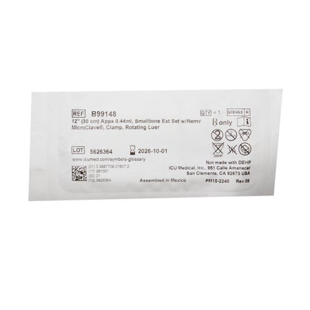 IV Extension Set ICU Small Bore 12 Inch Tubing