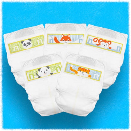 Unisex Baby Diaper Cuties® Complete Care Newborn Disposable Heavy Absorbency