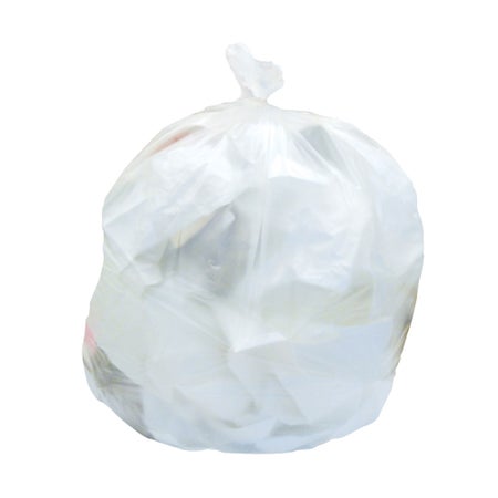 Trash Bag Heritage™ 30 gal. 0.90 mil 30 X 36 Inch White Extra Heavy Duty Star Seal Bottom Flat Pack