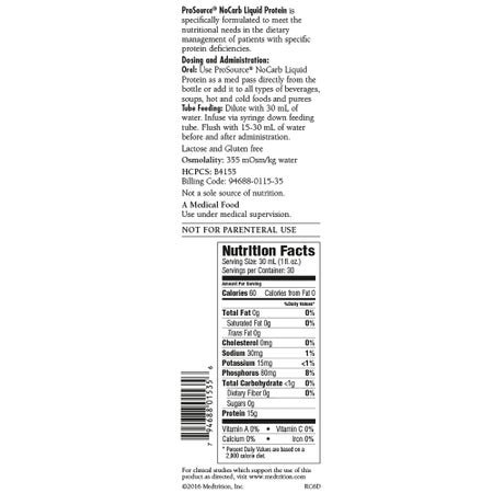 Oral Supplement ProSource™ NoCarb Berry Punch Flavor Liquid 30 oz. Bottle
