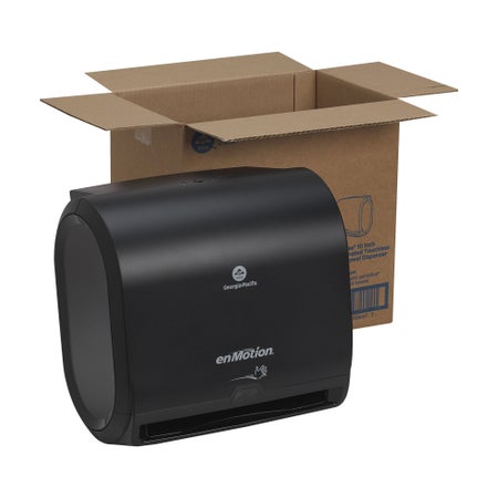 Paper Towel Dispenser enMotion® Impulse® 10 Translucent Smoke Plastic Touch Free 10 Count Wall Mount